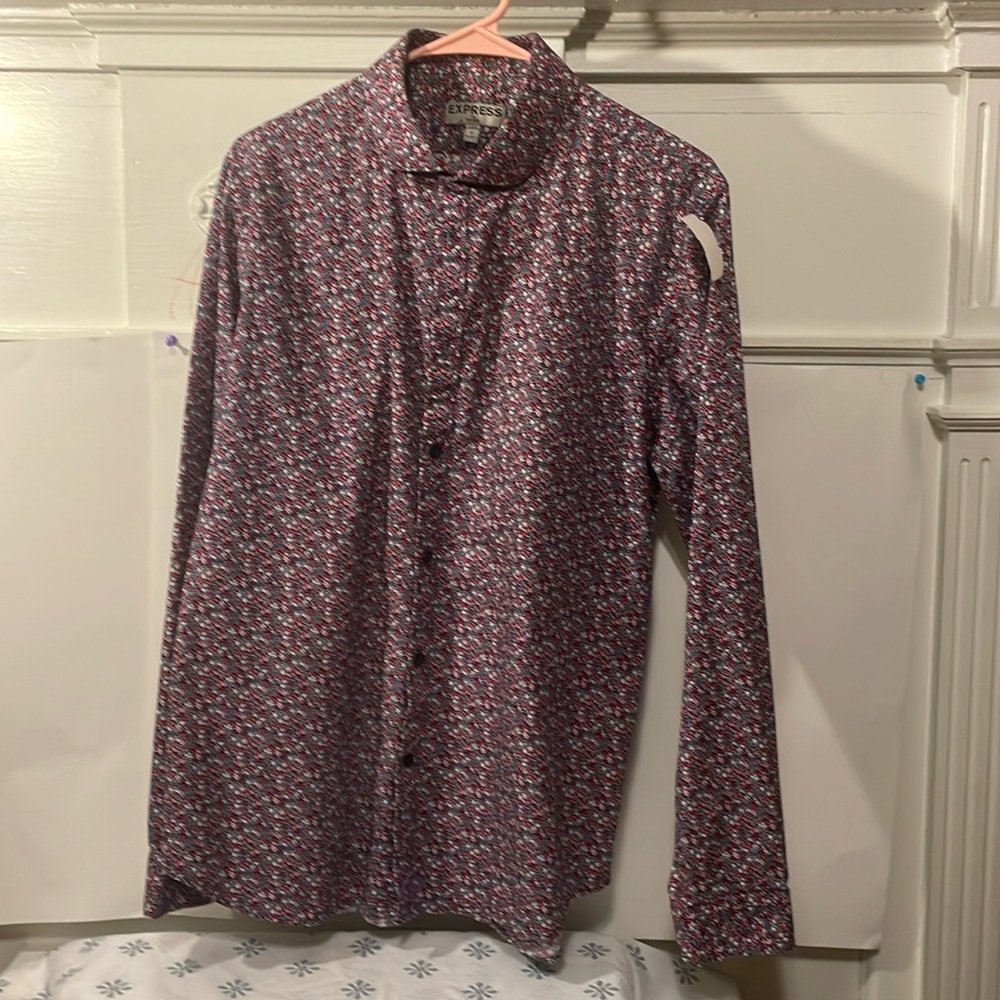 Express floral dress shirt